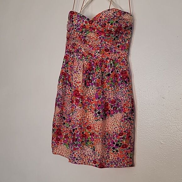 Shoshanna Mini Strapless Mulit Floral Dress - Picture 4 of 14